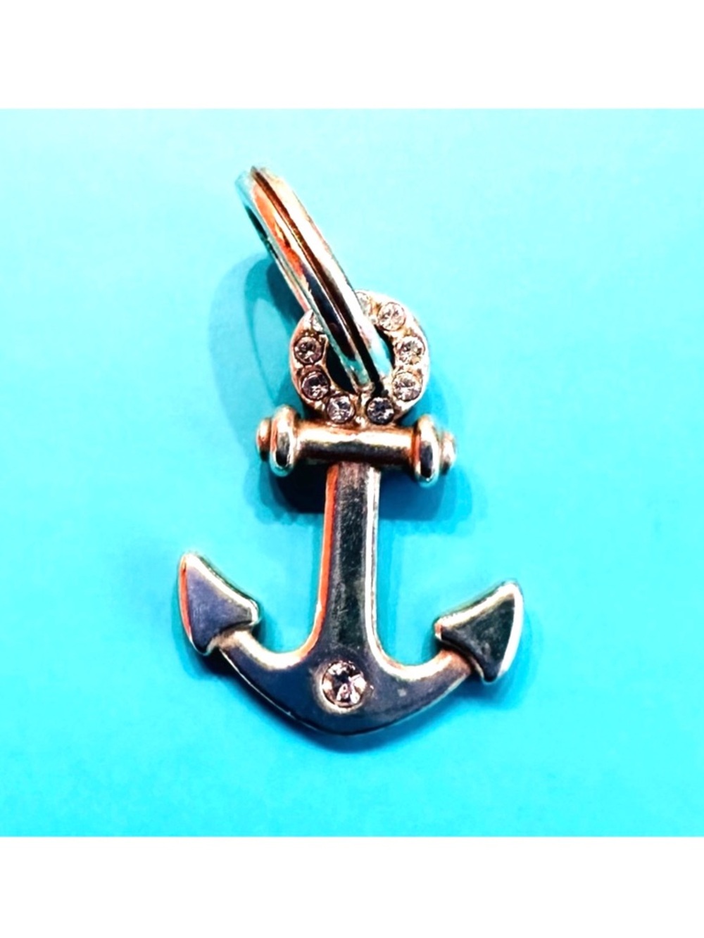 BRIGHTON ~ Silver Toned Anchor Charm Pendant Matching Earrings Nautical Jewelry